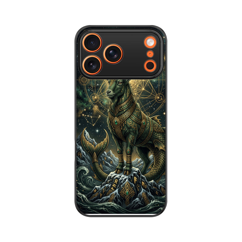 Capricorn iPhone Case – Mountain King Tempered Glass Cover | Gizmia