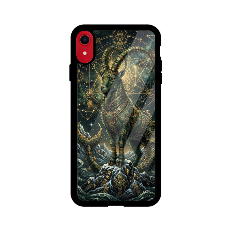 Gizmia – Designer iPhone Cases India | Artistic Covers from ₹399 - Capricorn iPhone Case – Mountain King Tempered Glass Cover | Gizmia