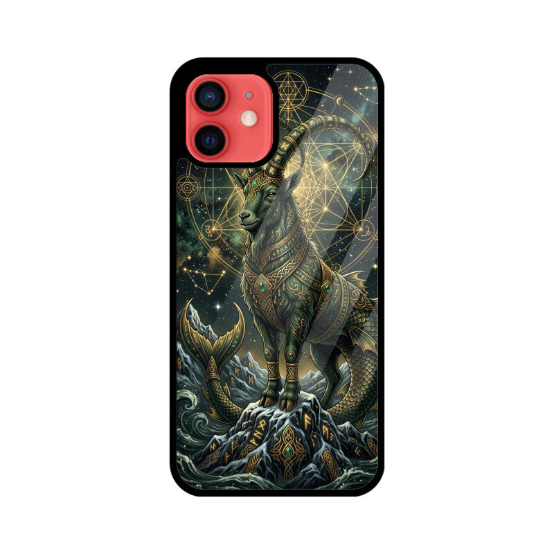 Capricorn iPhone Case – Mountain King Tempered Glass Cover | Gizmia