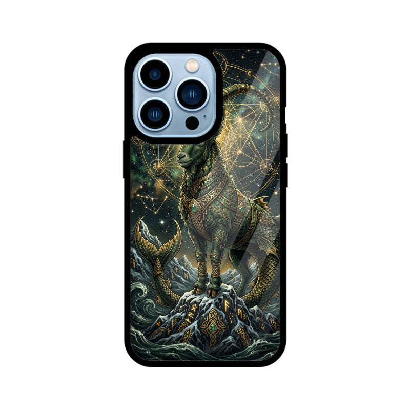 Capricorn iPhone Case – Mountain King Tempered Glass Cover | Gizmia