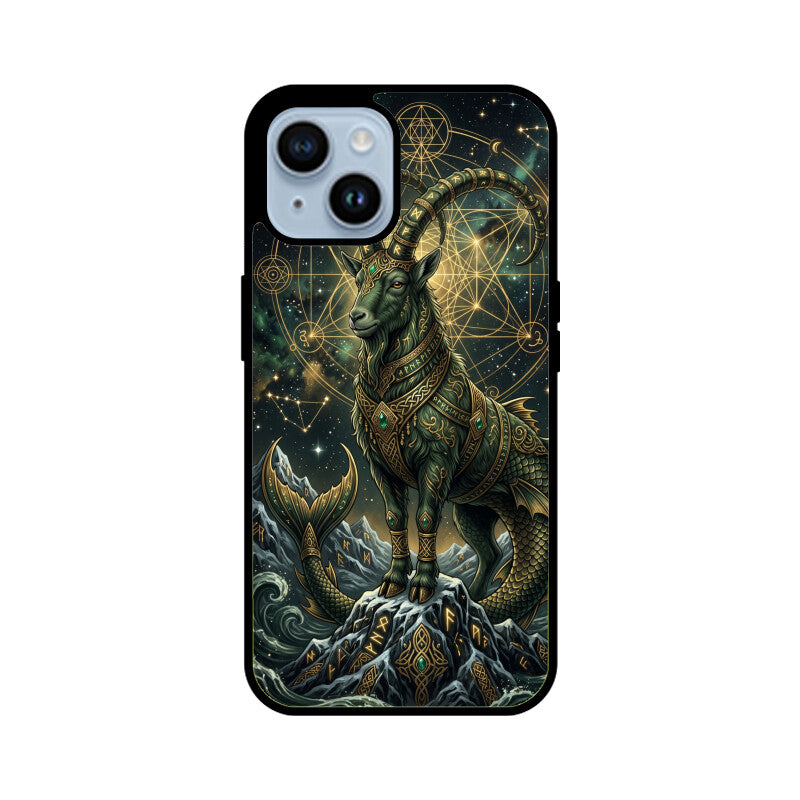 Gizmia – Designer iPhone Cases India | Artistic Covers from ₹399 - Capricorn iPhone Case – Mountain King Tempered Glass Cover | Gizmia