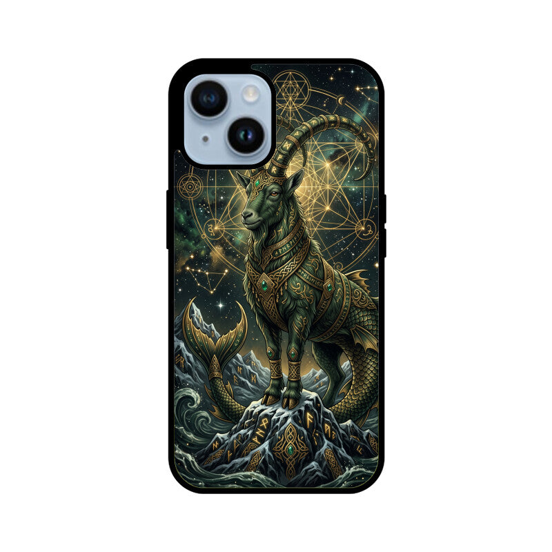 Gizmia – Designer iPhone Cases India | Artistic Covers from ₹399 - Capricorn iPhone Case – Mountain King Tempered Glass Cover | Gizmia