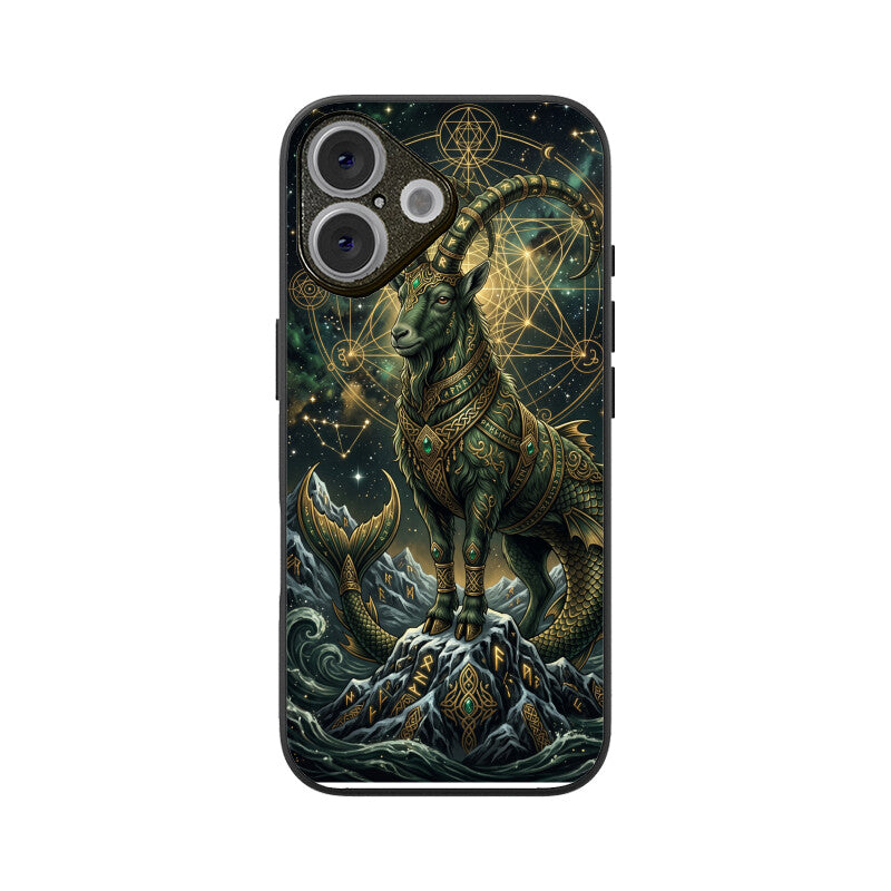 Gizmia – Designer iPhone Cases India | Artistic Covers from ₹399 - Capricorn iPhone Case – Mountain King Tempered Glass Cover | Gizmia