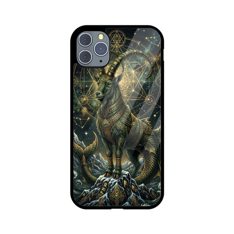 Capricorn iPhone Case – Mountain King Tempered Glass Cover | Gizmia