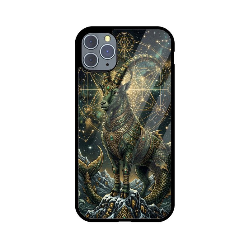 Capricorn iPhone Case – Mountain King Tempered Glass Cover | Gizmia