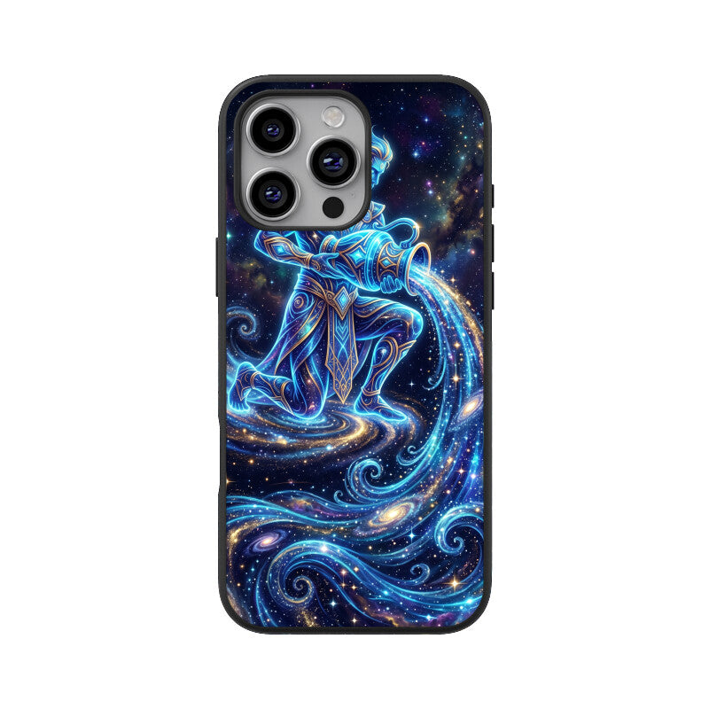 Aquarius iPhone Case – Water Bearer Tempered Glass Cover | Gizmia