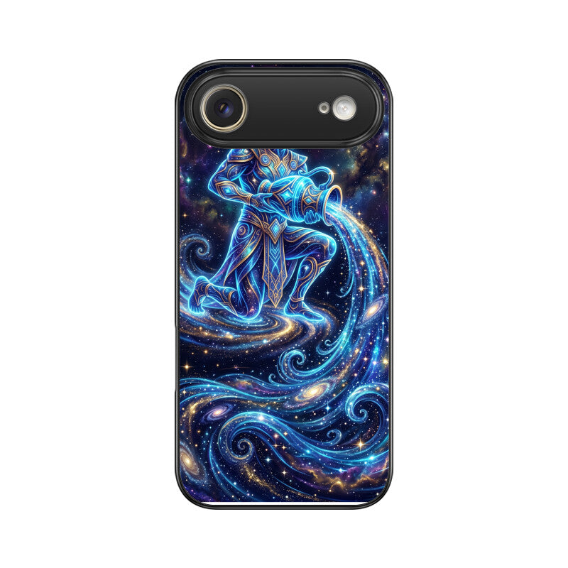 Aquarius iPhone Case – Water Bearer Tempered Glass Cover | Gizmia