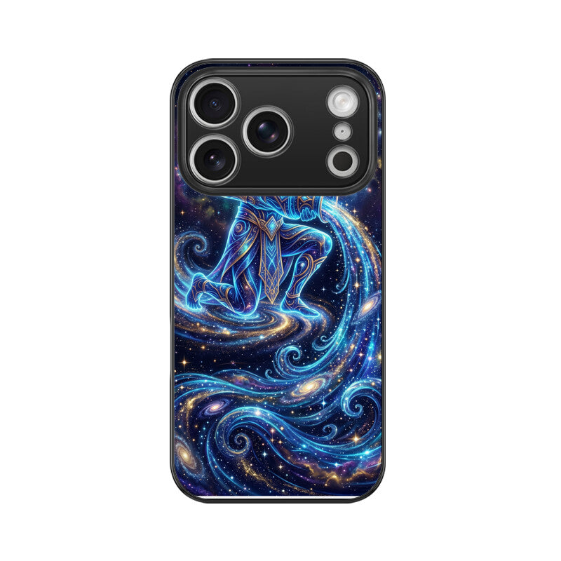 Aquarius iPhone Case – Water Bearer Tempered Glass Cover | Gizmia