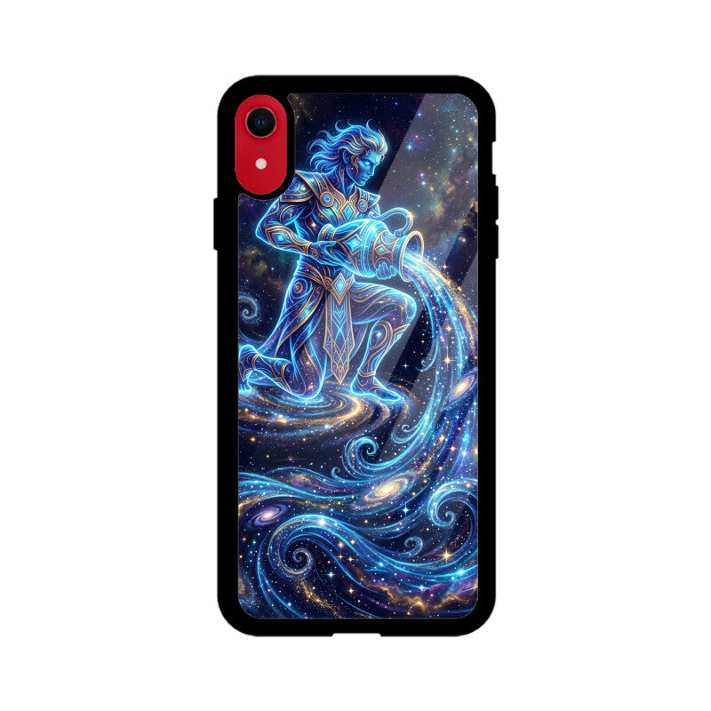 Aquarius iPhone Case – Water Bearer Tempered Glass Cover | Gizmia