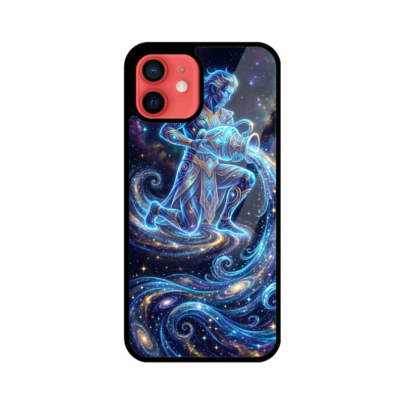Aquarius iPhone Case – Water Bearer Tempered Glass Cover | Gizmia