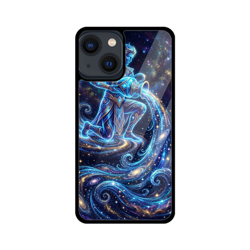Aquarius iPhone Case – Water Bearer Tempered Glass Cover | Gizmia