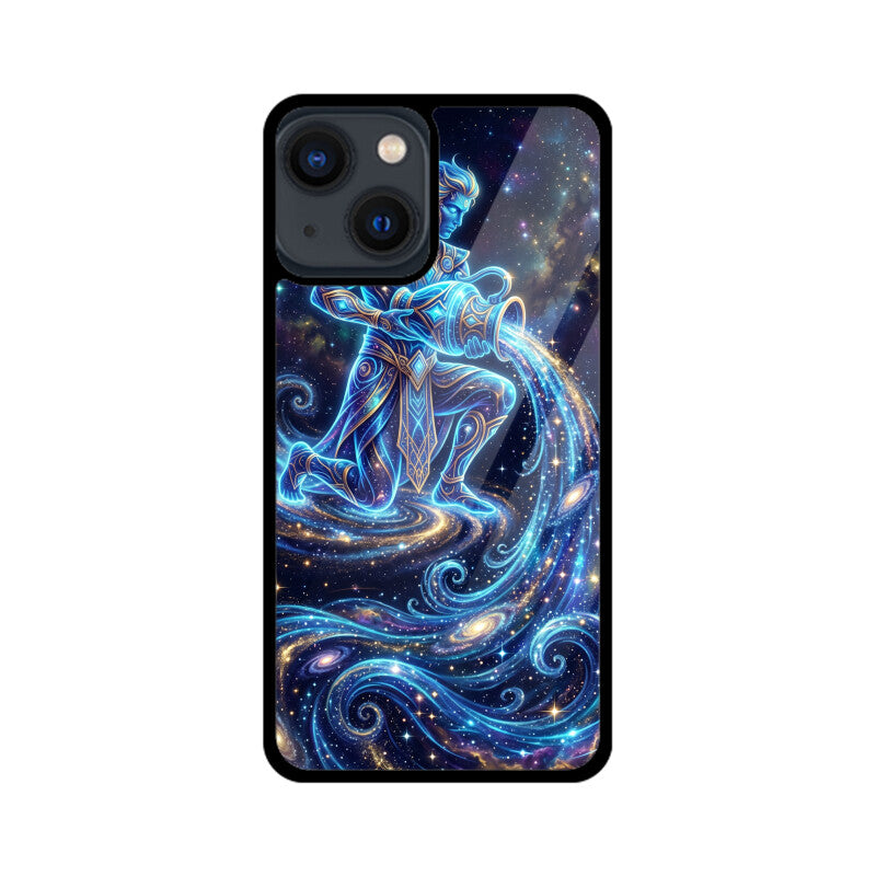 Aquarius iPhone Case – Water Bearer Tempered Glass Cover | Gizmia