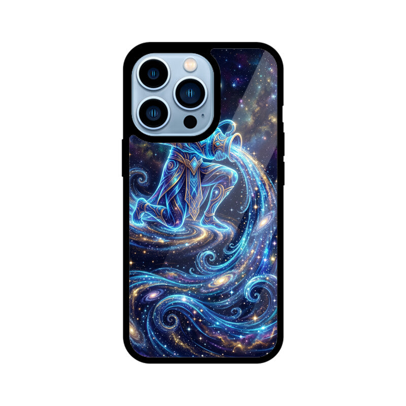 Aquarius iPhone Case – Water Bearer Tempered Glass Cover | Gizmia