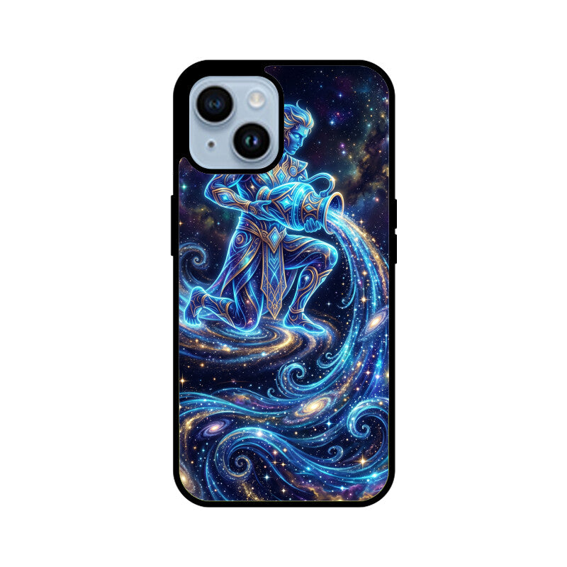 Aquarius iPhone Case – Water Bearer Tempered Glass Cover | Gizmia