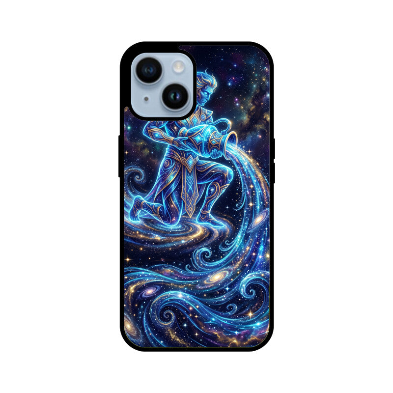 Aquarius iPhone Case – Water Bearer Tempered Glass Cover | Gizmia