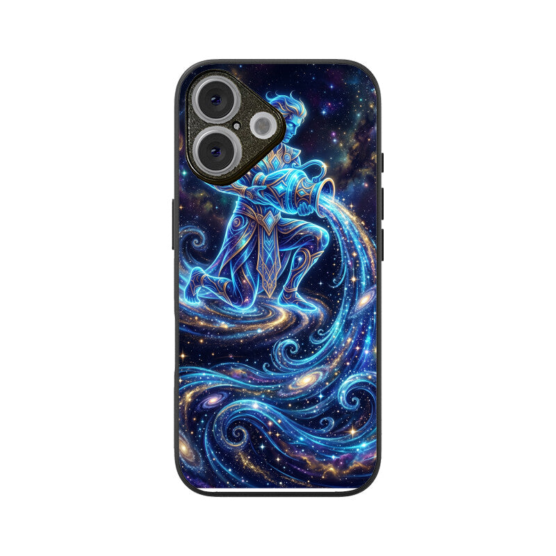 Aquarius iPhone Case – Water Bearer Tempered Glass Cover | Gizmia