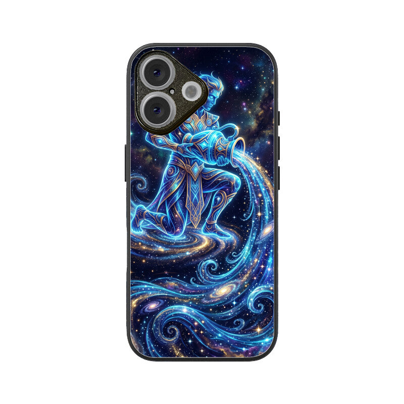 Aquarius iPhone Case – Water Bearer Tempered Glass Cover | Gizmia