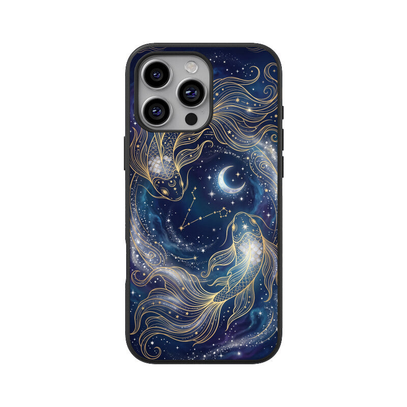 Pisces iPhone Case – Twin Fish Tempered Glass Cover | Gizmia